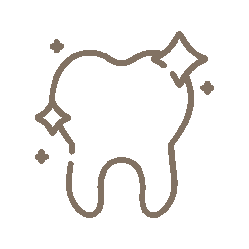 shiny tooth icon | scaling & polishing | The Garden Dental
